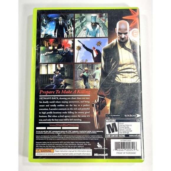 Hitman: Blood Money 2006 Microsoft Xbox 360 Complete with Manual Tested - Picture 2 of 8